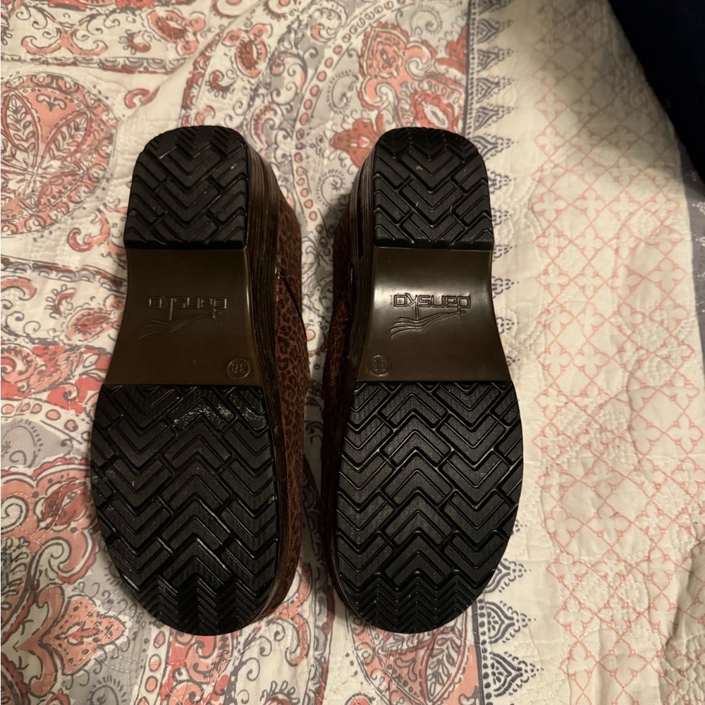 Dansko Leopard Pattern Clogs - image 3